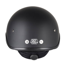 Sturgis-Style-DOT-Half-Face-Motorcycle-Helmet-with-Retractable-UV-Lens-Retro-Helmet-for-Men-Woman-Black-Vintage-City-Motorbike-Chopper-Cruiser-Riding-Quick-release-buckle