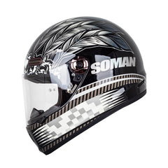 Soman-H9-Full-Face-Motorcycle-DOT-Helmet-Retro