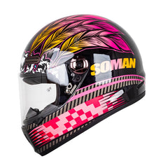 Soman-H9-Full-Face-Motorcycle-DOT-Helmet-Retro