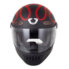 Full Face Motorcycle Helmet - Flame