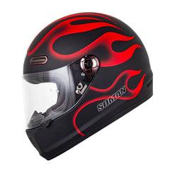 Full Face Motorcycle Helmet - Flame