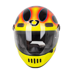 Full Face Motorcycle Helmet - Flame