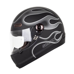 Full Face Motorcycle Helmet - Flame