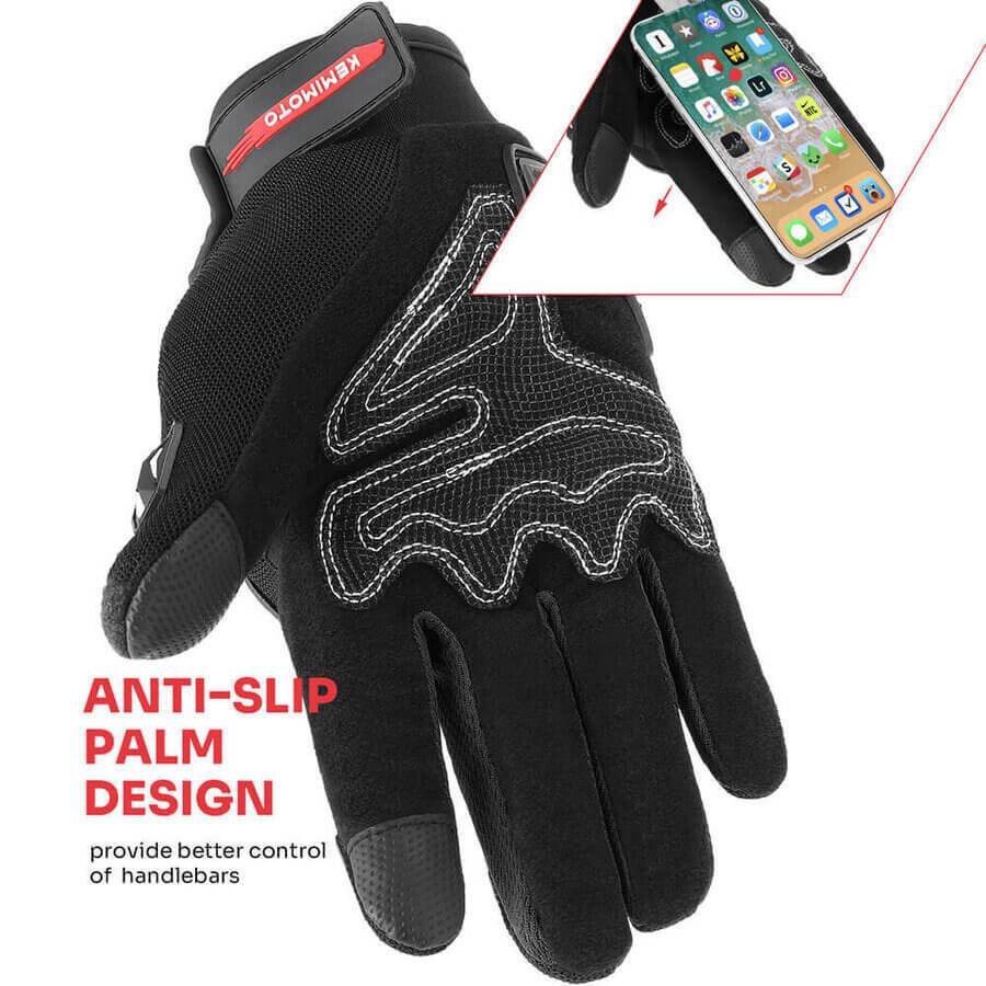 Premium Touch-Screen Motorcycle Gloves - Beanie Helmets