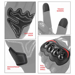 Premium Touch-Screen Motorcycle Gloves