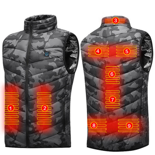 USB Powered Heated Vest - 8 Heat Zones
