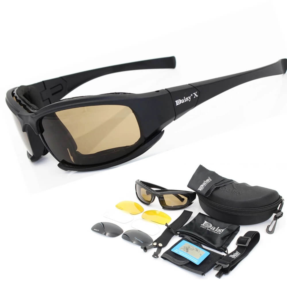 Tactical Sunglasses 4 Lens Men Shooting Eyewear Gafas Motorcycle Tactical  Glasses X7 Goggles - China Shooting Sunglasses and Protection Sport  Shooting Sunglasses price