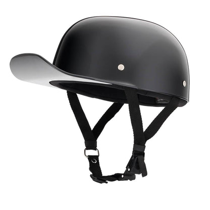 Baseball Pro DOT Half Helmet / Gloss Black - Beanie Helmets