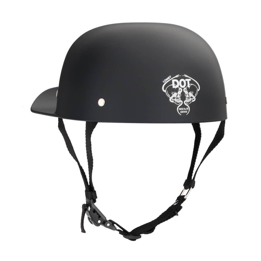 Baseball Pro DOT Half Helmet / Matte Black - Beanie Helmets