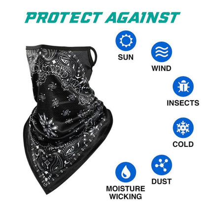 Breathable UV-Block Neck Gaiter Bandana - Beanie Helmets