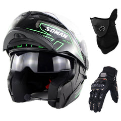 Ultimate Biker Bundle - Modular Bluetooth Helmet, Gloves & Mask