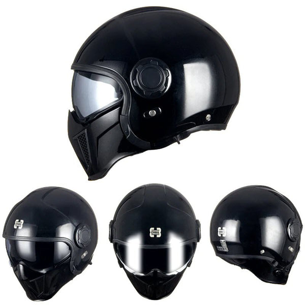 Open Face Motorcycle Helmets Open Face Biker Skull Cap Helmets