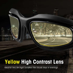 Durable Anti-Glare Polarized Riding Goggles - 4 Lens Kit