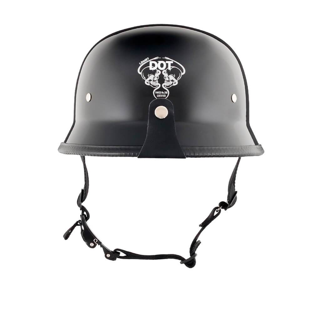 Lightweight Mayan DOT Germanator Helmet / Gloss Black - Beanie Helmets