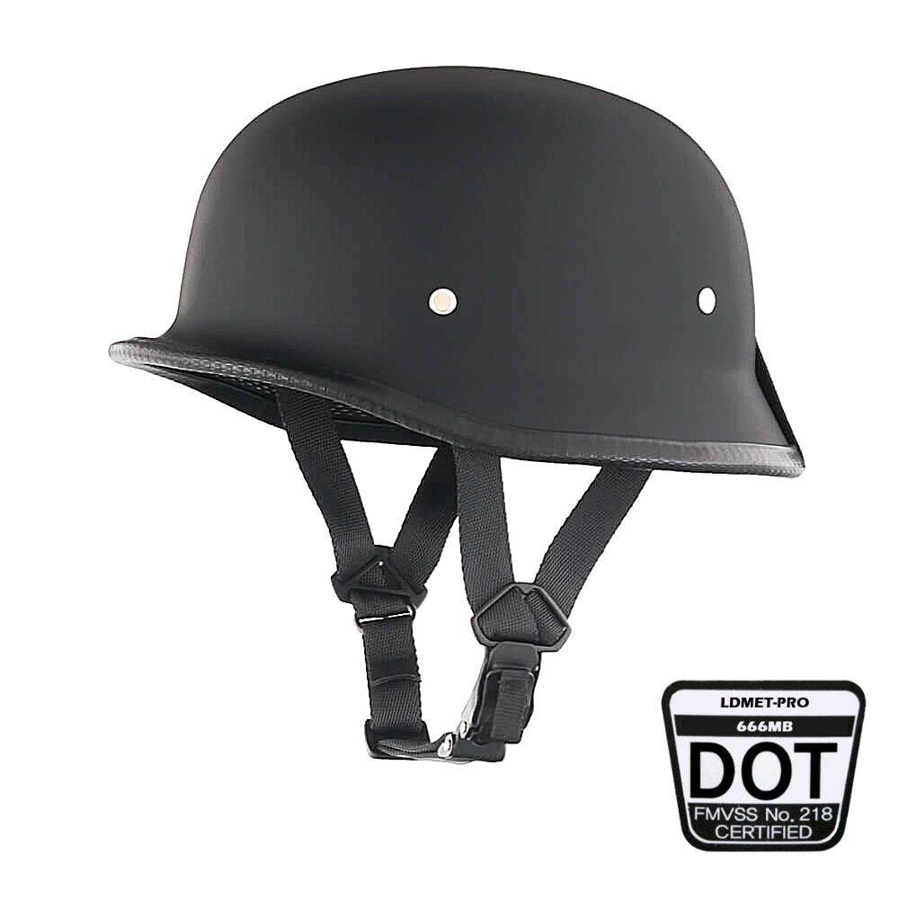 Lightweight Mayan DOT Germanator Helmet / Matte Black - Beanie Helmets
