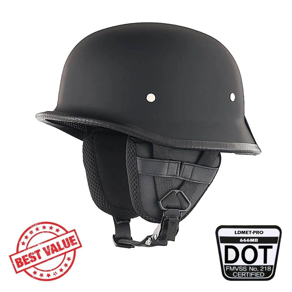 Lightweight Mayan DOT Germanator Helmet / Matte Black - Beanie Helmets