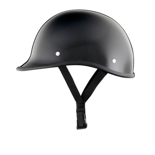 Low Profile Reversible DOT Polo Helmet / Gloss Black - Beanie Helmets