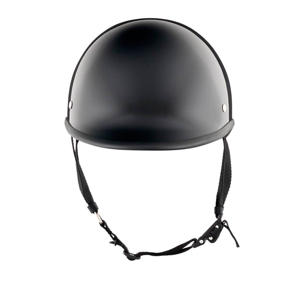 Low Profile Reversible DOT Polo Helmet / Gloss Black - Beanie Helmets