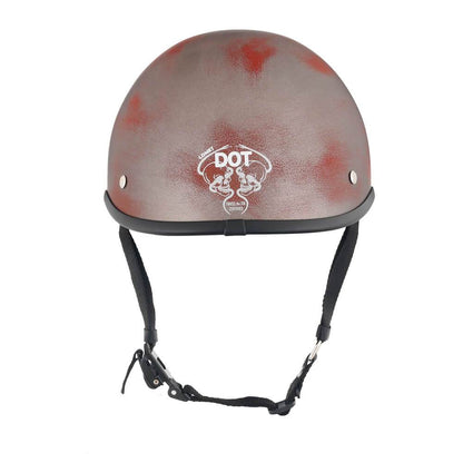 Low Profile Reversible DOT Polo Helmet / Rust - Beanie Helmets