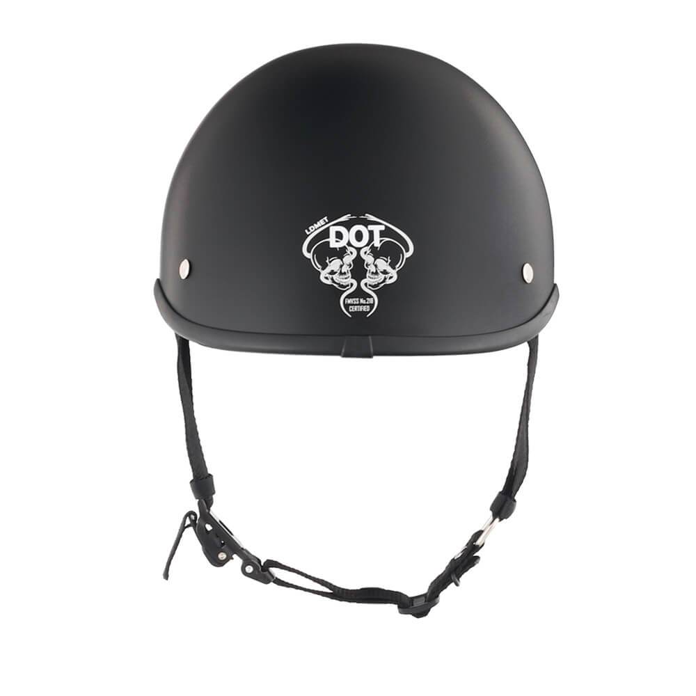 Low Profile Reversible DOT Polo Helmet / Matte Black - Beanie Helmets