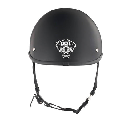 Low Profile Reversible DOT Polo Helmet / Matte Black - Beanie Helmets
