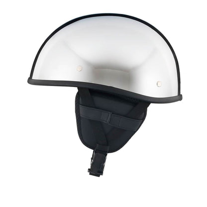 Lightweight SOA Style DOT Beanie Helmet / Chrome - Beanie Helmets