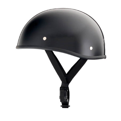 Lightweight SOA Style DOT Beanie Helmet / Gloss Black
