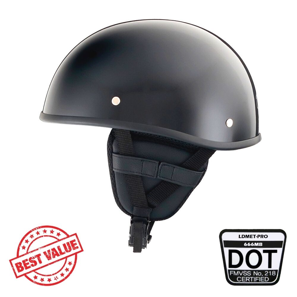 Smallest Lightest SOA Style Beanie Helmet / Gloss Black