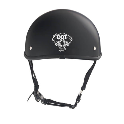 Lightweight SOA Style DOT Beanie Helmet / Matte Black - Beanie Helmets