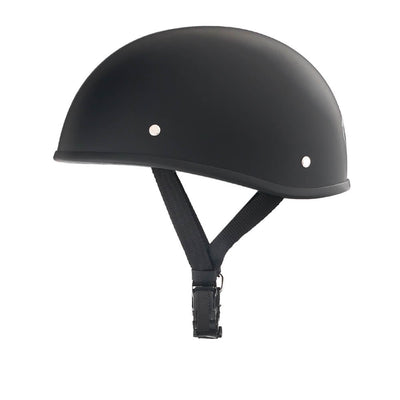 Lightweight SOA Style DOT Beanie Helmet / Matte Black