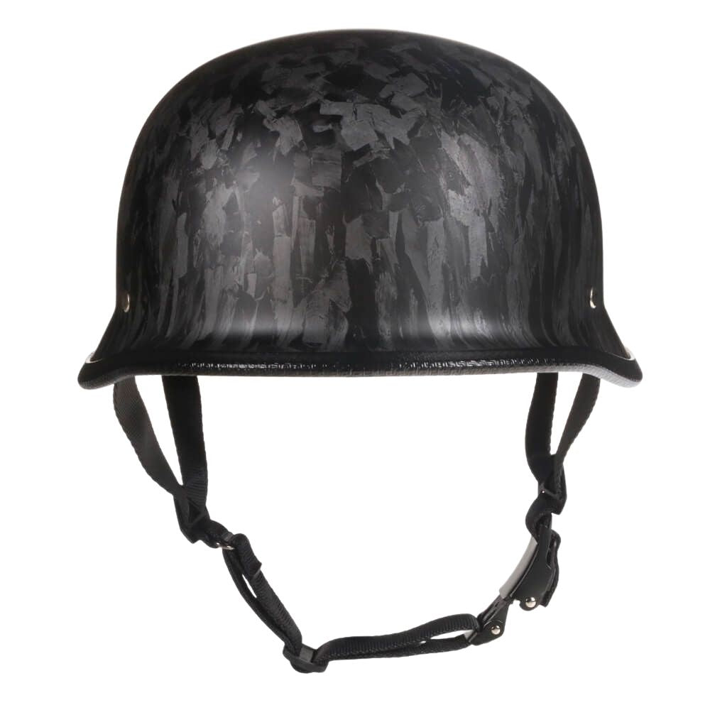 Carbon Fiber Mayan Style Half Helmet