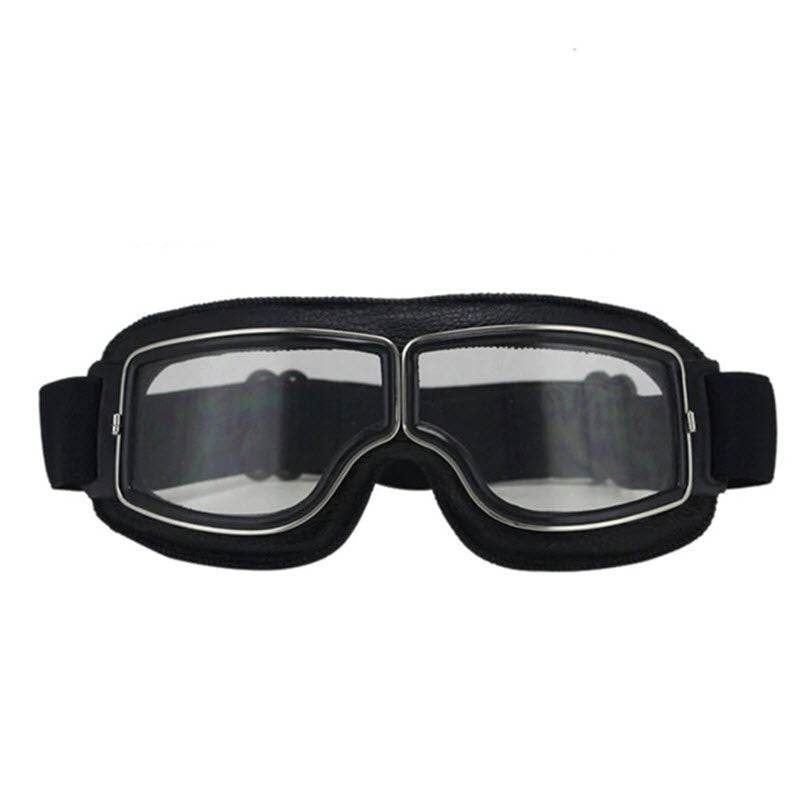 Retro Jet Black Goggles - Beanie Helmets