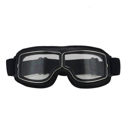 Retro Jet Black Goggles - Beanie Helmets