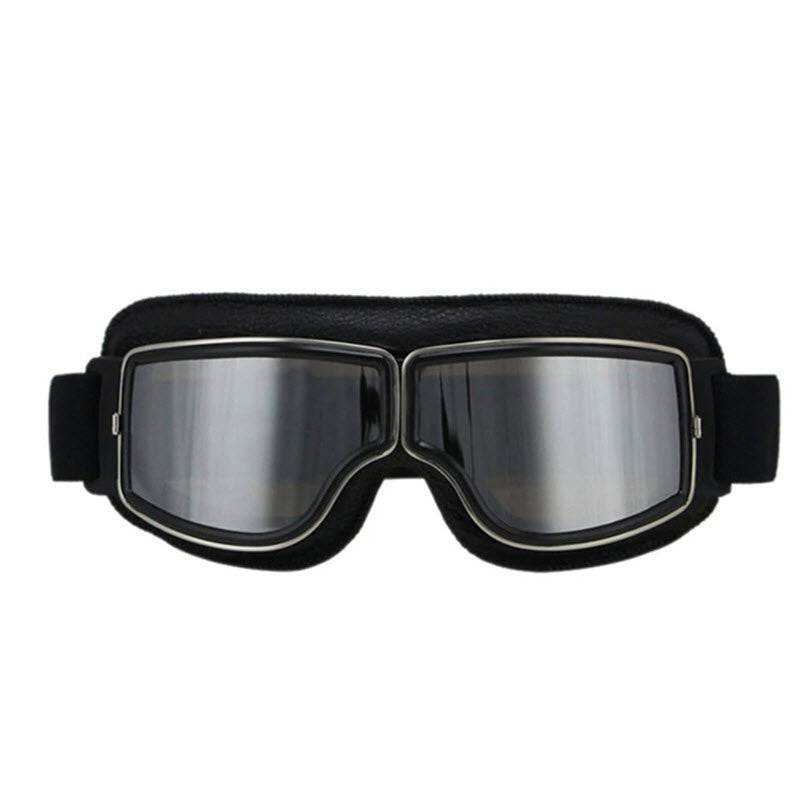 Retro Jet Black Goggles - Beanie Helmets