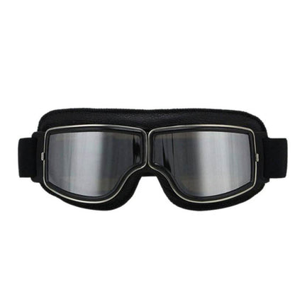 Retro Jet Black Goggles - Beanie Helmets