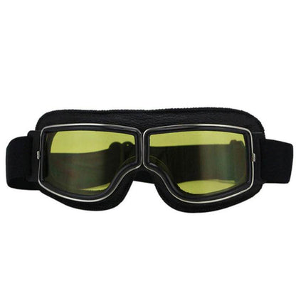 Retro Jet Black Goggles - Beanie Helmets