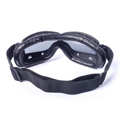 Retro Jet Black Goggles - Beanie Helmets
