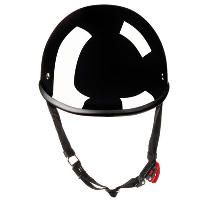 Low Profile Reversible Polo AS/NZ Helmet - Gloss Black - Beanie Helmets