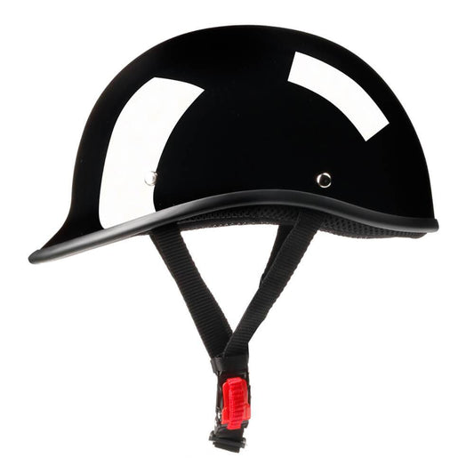 Low Profile Reversible Polo AS/NZ Helmet - Gloss Black - Beanie Helmets