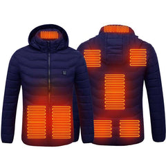 USB Powered Heated Jacket - 8 Heat Zones