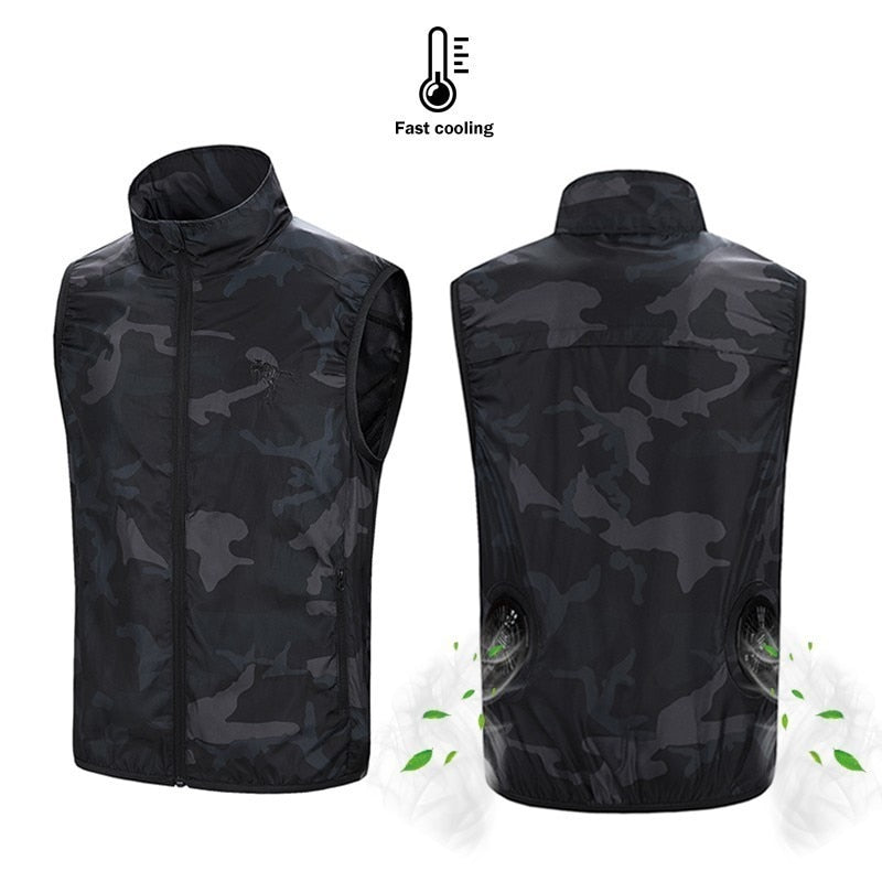 USB Powered Cooling Vest - Camo