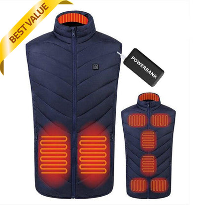 USB Powered Heated Vest - 9 Heat Zones