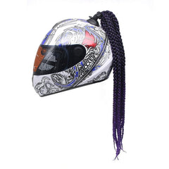 Helmet Pigtail Dreadlocks Braid Purple