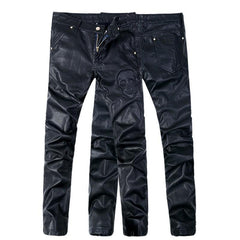 Premium-leather-biker-pants-motorcycle-rider-protection-rock-style 