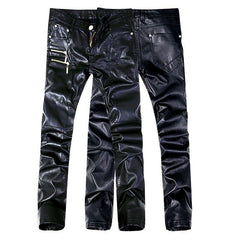 Premium-leather-biker-pants-motorcycle-rider-protection-rock-style 