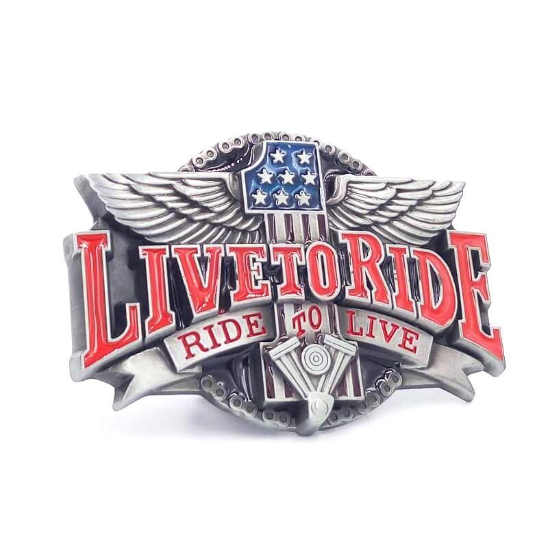 Family Avenue Live To Ride Belt Buckle