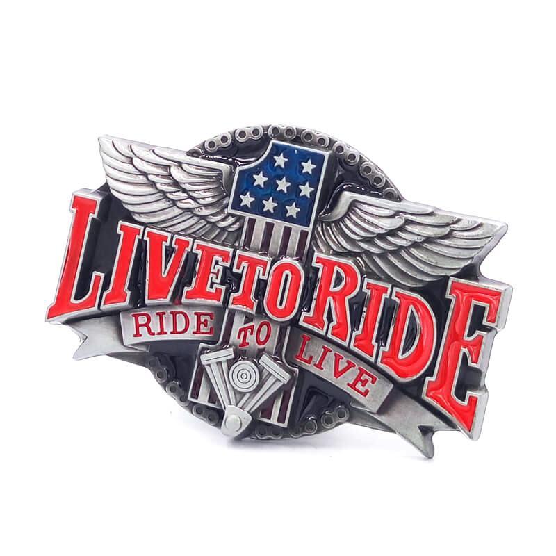 Family Avenue Live To Ride Belt Buckle