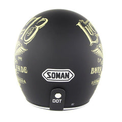 Family Avenue SOMAN™ Retro 3/4 Motorcycle Helmet