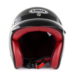 SOMAN™ Retro 3/4 Motorcycle Helmet