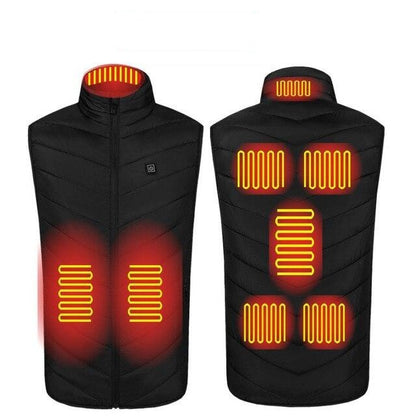 USB Powered Heated Vest - 8 Heat Zones